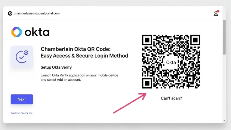Chamberlain Okta QR Code: Easy Access & Secure Login Method 2026