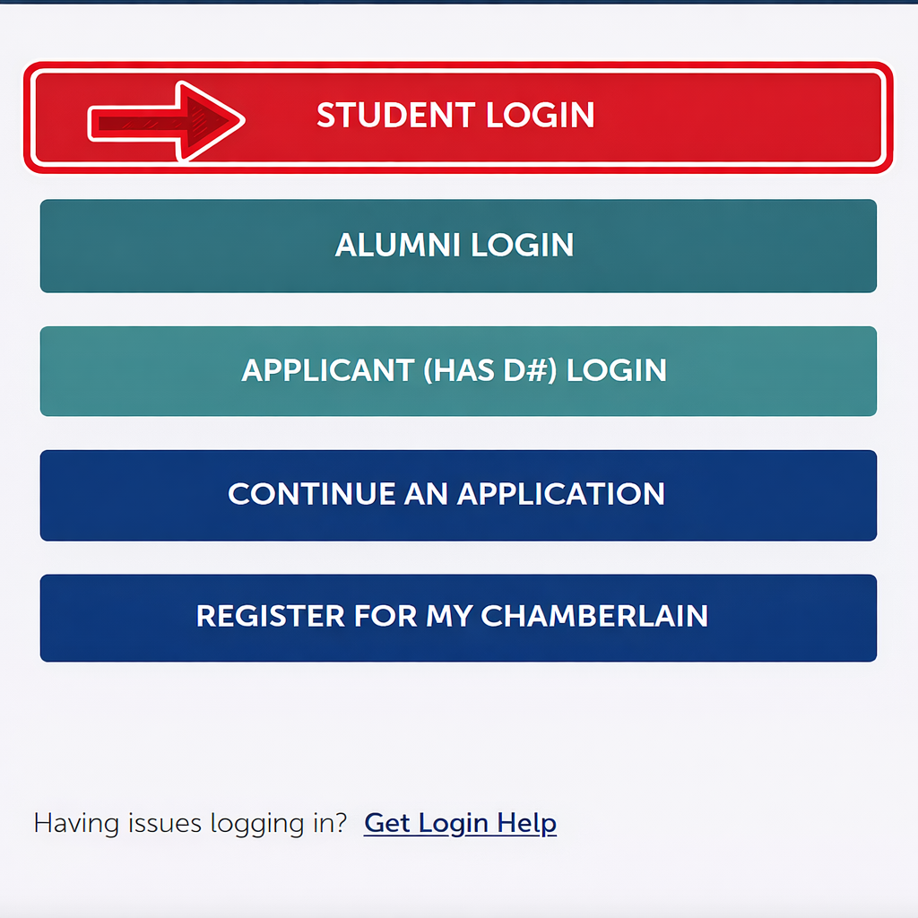 Select “Student Login”